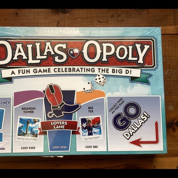 New unopened Dallas Opoly game - celebrating Big D with monopoly play - Picture 1 of 2